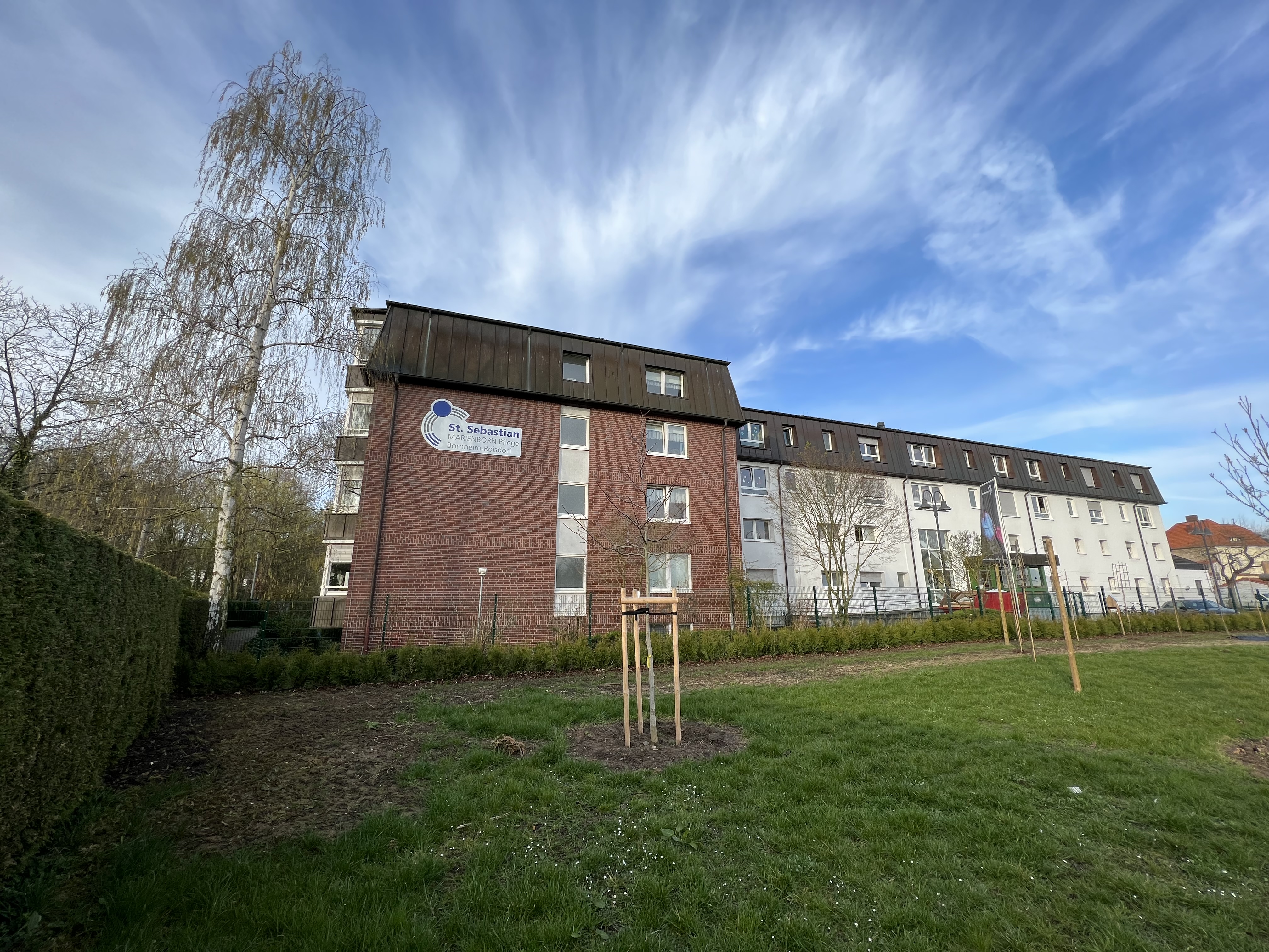 Luftbild der Pflegeeinrichtung St. Sebastian in Bornheim